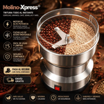 Molinillo Eléctrico Multifuncional para Café, Especias y Granos | Acero Inoxidable