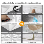 Panel Blanco decoración 30x30 Impermeable