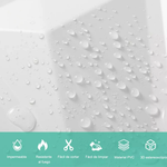 Panel Blanco decoración 30x30 Impermeable