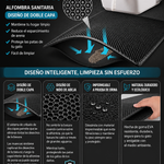 🐱 Alfombra Atrapa Arena Premium para Gatos – Doble Capa Tipo Panal