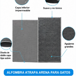 🐱 Alfombra Atrapa Arena Premium para Gatos – Doble Capa Tipo Panal
