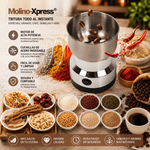 Molinillo Eléctrico Multifuncional para Café, Especias y Granos | Acero Inoxidable